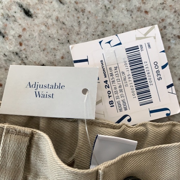 NWT Janie and Jack adjustable waist khaki pants 18-24 months - Picture 3 of 3